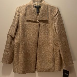 NWT NEVER WORN Studio by Liz Claiborne Gold Blazer/Suit Jacket Womens 12